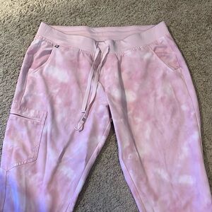 Pink Tye-Dye Joggers Figs